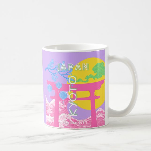 Mug Kyoto Japon Travel Art (Droite)