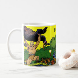 Mug La bande dessinée Vintage de Jungle Gorilla
