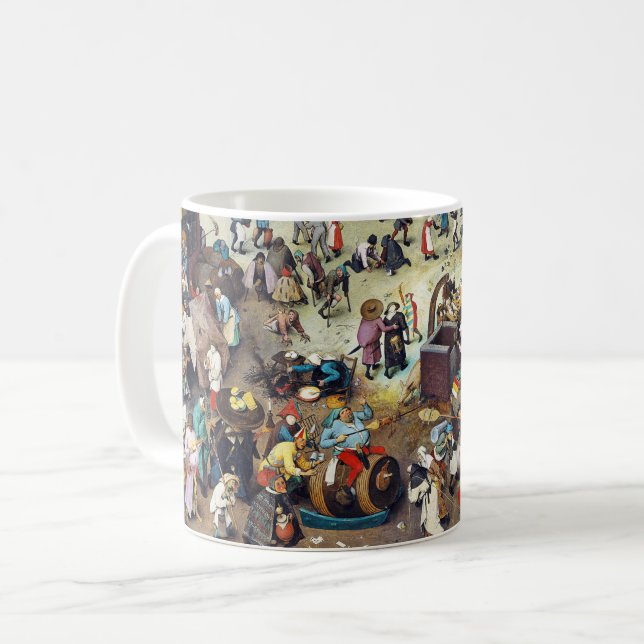 Mug La bataille entre Carnaval et Carême, Bruegel (Devant gauche)