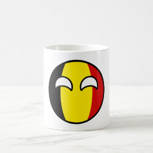 Mug La Belgique Geeky tendante drôle Countryball