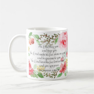 Mug La bénédiction   Art Écriture   Numéros 6:24-26