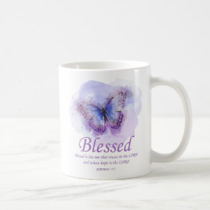 Mug La Bible chrétienne des femmes Verse Papillon :B
