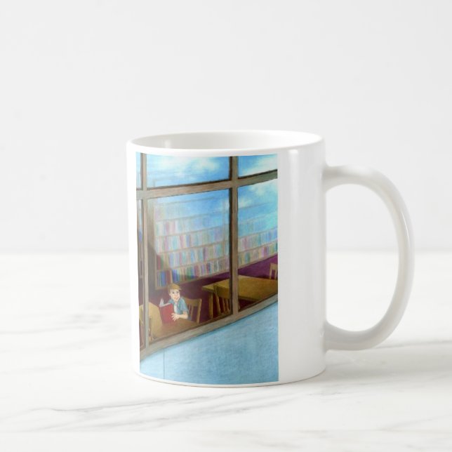 Mug "La bibliothèque" par l'Allemand de Suzi (Droite)