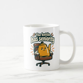 Mug La bouilloire a l'ancienneté - Bureau drôle