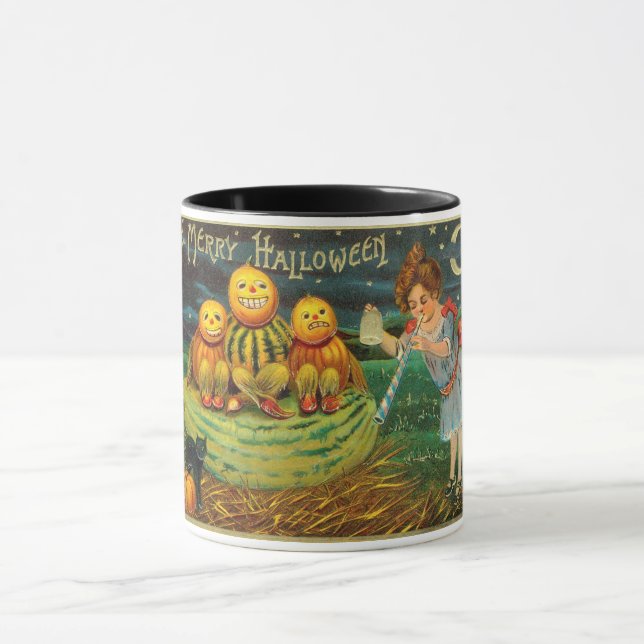 Mug La brasse de la jeune sorcière : Hommes Citrouille (Centre)