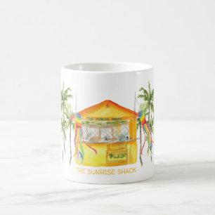 Mug La cabane de soleil hawaii jaune