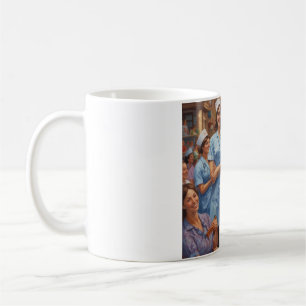 Mug La caféine et la compassion : la boue parfaite pou