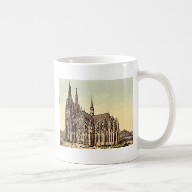 Mug La cathédrale, côté, Cologne, le Rhin, Allemagne r (Droite)
