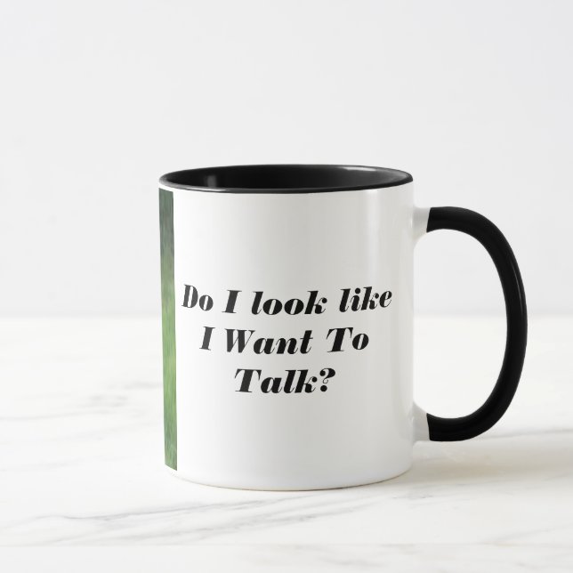 Mug La Chouette en colère ne parle pas de caféine (Droite)