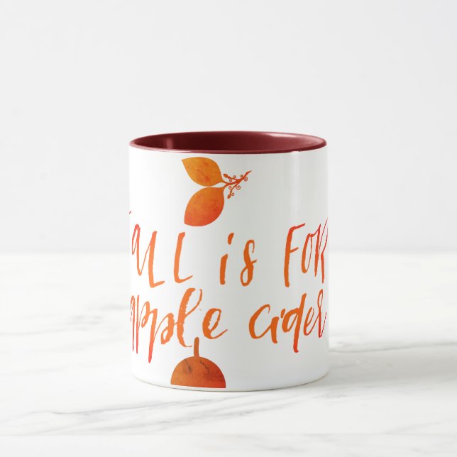 Mug La chute est pour le cidre d'Apple (Centre)