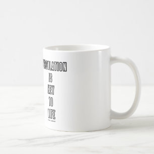 Mug La circulation est principale à la vie (le cercle