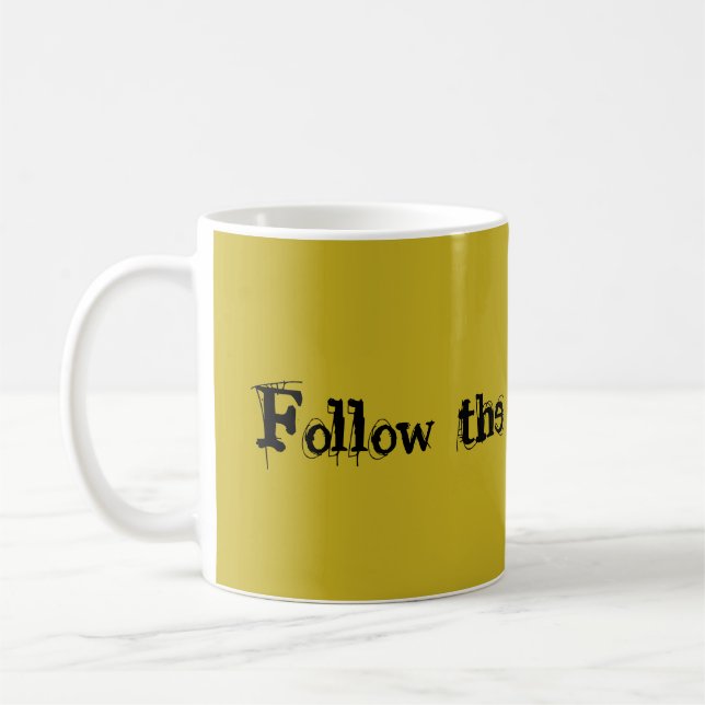 Mug La citation noire orpheline suivent la science (Gauche)