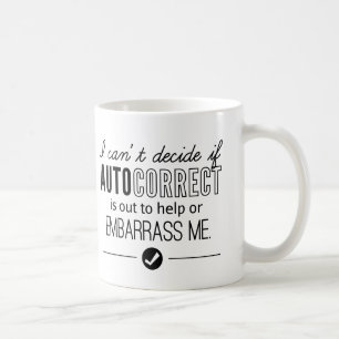 Mug La correction automatique m'humilie Humour Noir