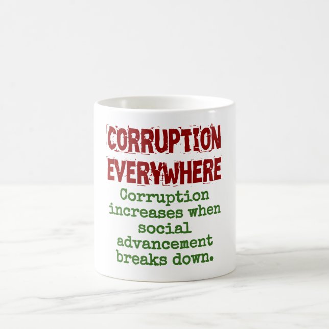 Mug La corruption augmente quand le progrès social - C (Centre)