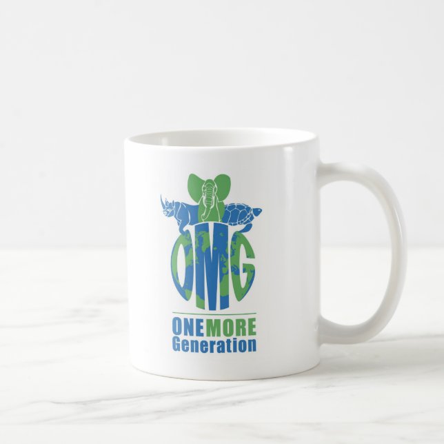 Mug La couleur de logo d'OMG, sauvent le (Droite)