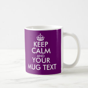 Mug La couleur de prune gardent le modèle calme des