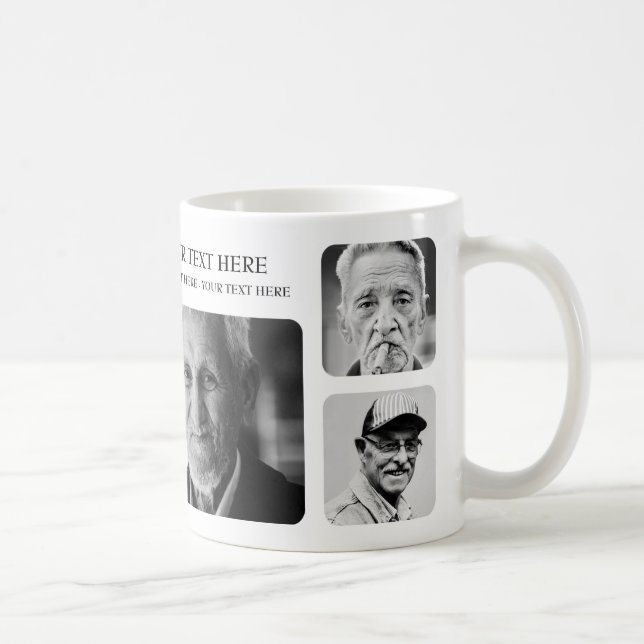 Mug La coutume ajoutent le collage de photo (Droite)
