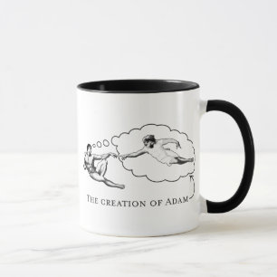 Mug La création d'Adam (un dieu)
