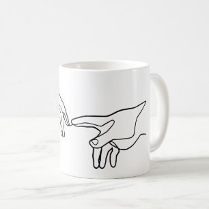 Mug La création des mains d'Adam, Michel-Ange