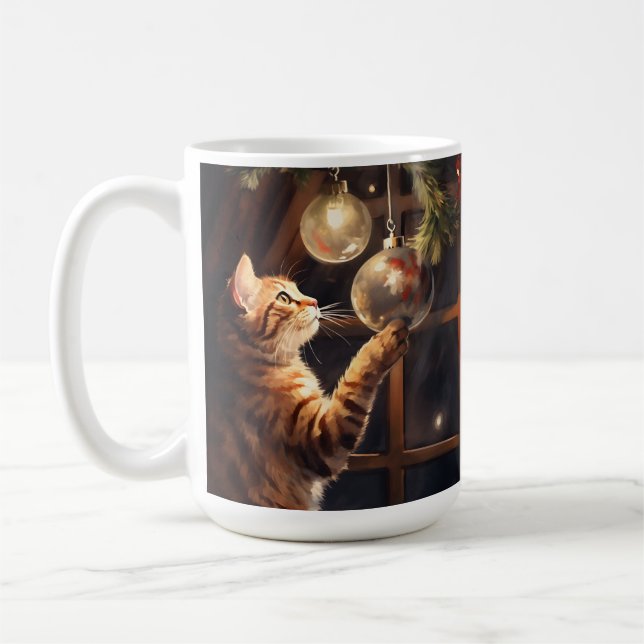 MUG LA CUISINE AVEC BALLES DE NOËL EST EN COULEUR D'EA (Gauche)