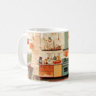 Mug La cuisine présente un style rétro ou vintage