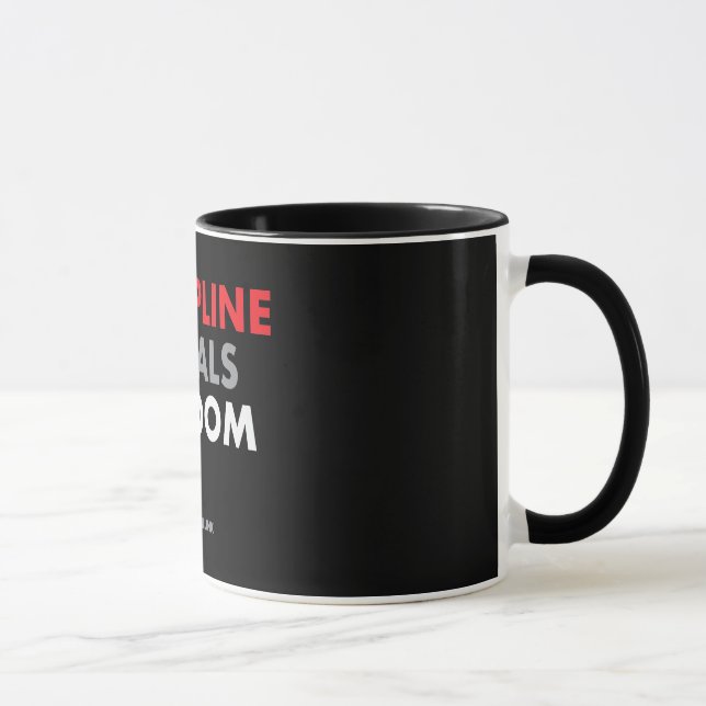 Mug La discipline égale la citation de Willink de (Droite)