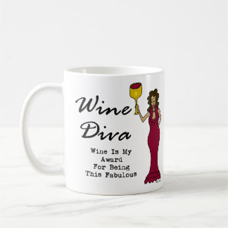 Mug La diva "vin de vin est ma récompense pour être