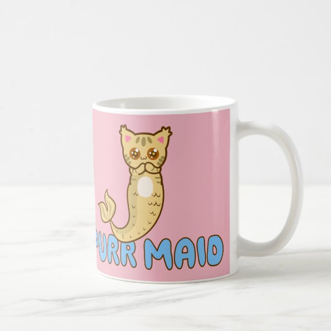 Mug La domestique de ronronnement la plus mignonne - (Droite)