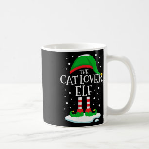 Mug La famille de Noël des elfes Amoureux de les chats