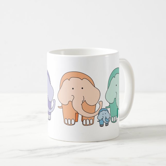 Mug La famille des éléphants (Devant droit)