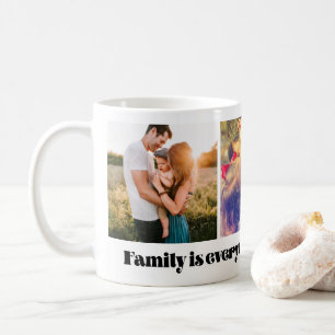 Mug La famille est tout le mignon collage photo