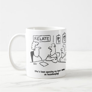 Mug La femme dépense l'argent de la bière du mari po