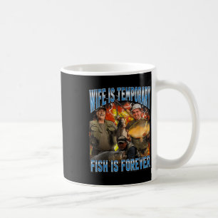 Mug La femme est temporaire le poisson est pour toujou