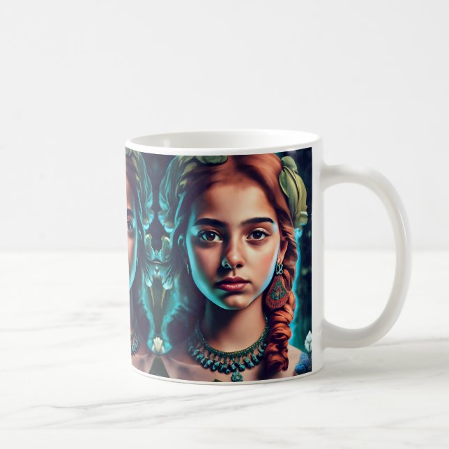Mug La fille aux fleurs du Moyen-Orient (Droite)