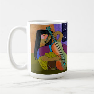 Mug La Fille avec la guitare