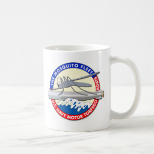 Mug La flotte de moustique - rouge, blanc et bleu