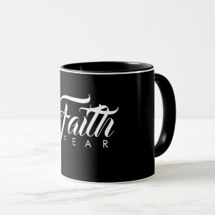 Mug La foi au-dessus de la peur Noire