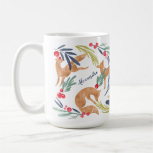 Mug La forêt lunatique macule le feuillage de fête
