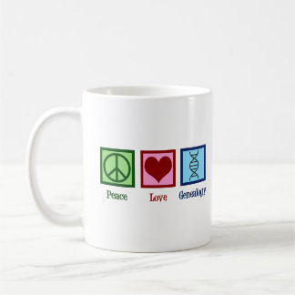 Mug La généalogie de l'amour de la paix