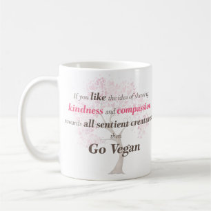 Mug La gentillesse et la compassion de Vegan