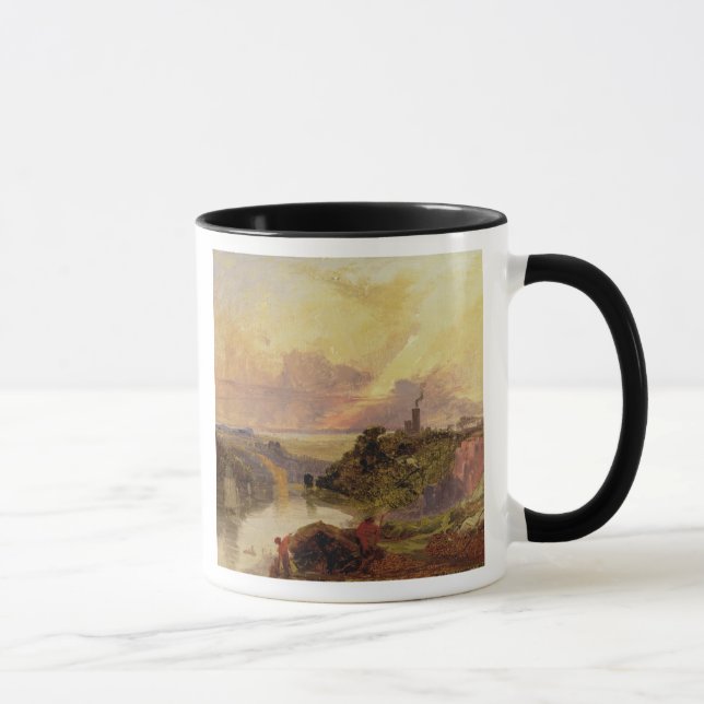 Mug La gorge d'Avon au coucher du soleil (huile sur le (Droite)