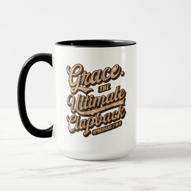 Mug La grâce : Le chrétien du Clapback ultime (Gauche)