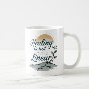 Mug La guérison n'est pas linéaire - Citation Motivati