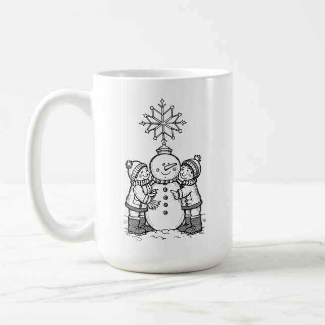 Mug La joie du bonhomme de neige (Gauche)
