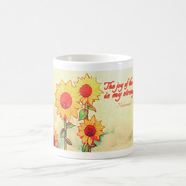 Mug 'La joie du Seigneur est ma force', tournesol (Centre)
