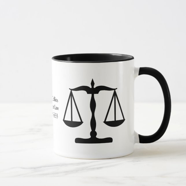 Mug La justice mesure le noir de ~ (Droite)
