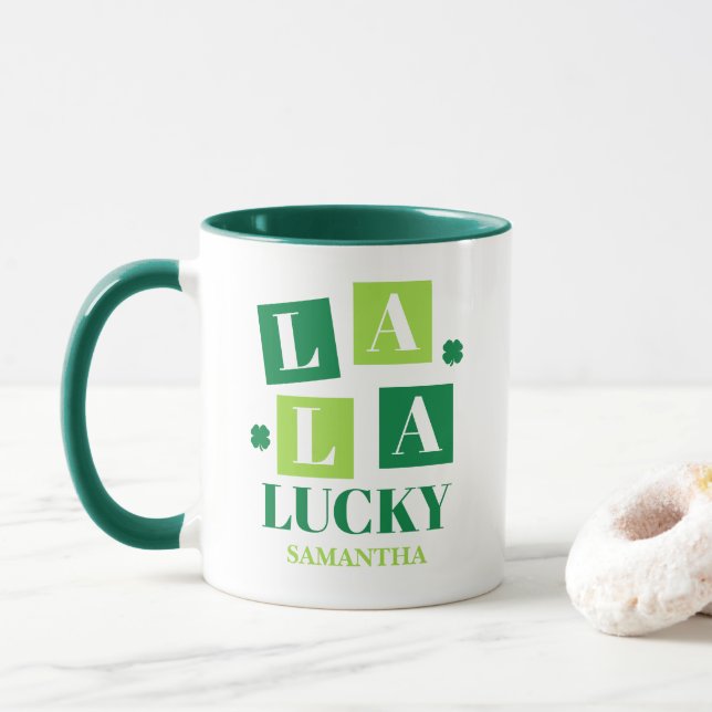 Mug La La Lucky Saint-Patrick (Avec donut)