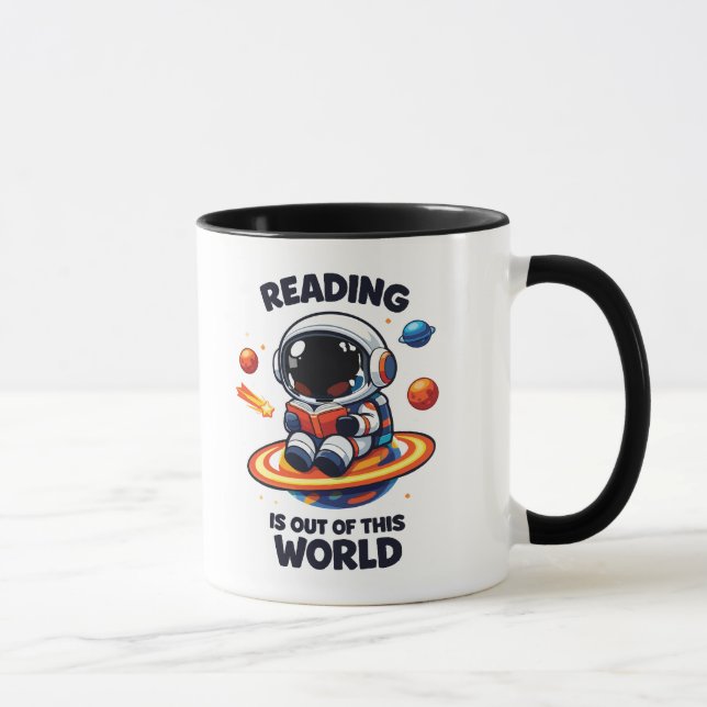 Mug La lecture est hors de ce monde (Droite)