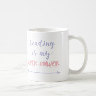 Mug La lecture personnalisable est mon super pouvoir