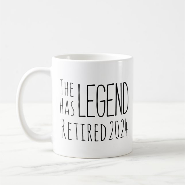Mug La Légende A Retraité 2024 (Gauche)